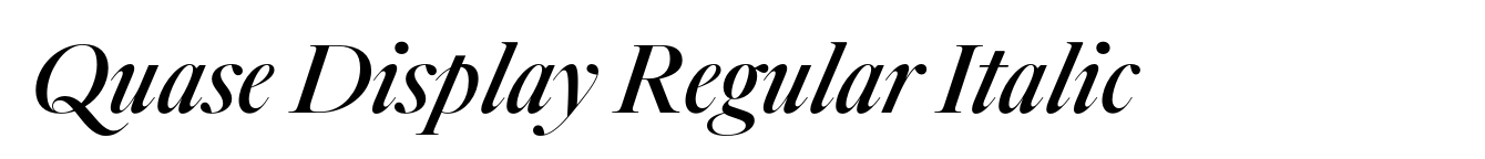 Quase Display Regular Italic image